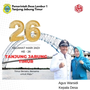 Desa Lambur 1 Ucapkan Selamat Hari Jadi ke-26 Kabupaten Tanjung Jabung Timur