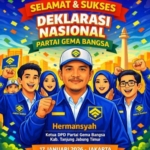 Jelang Deklarasi Nasional, DPD Gema Bangsa Tanjabtim Tegaskan Dukungan Penuh