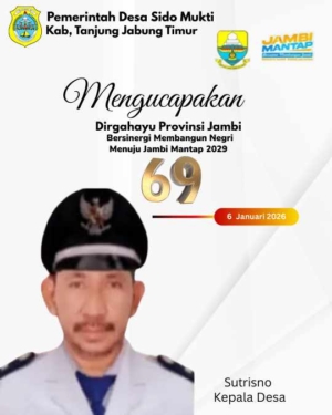 Pemdes Sido Mukti Ucapkan Selamat HUT Provinsi Jambi ke-69