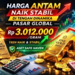 Harga Antam Naik Stabil di Tengah Dinamika Pasar Global