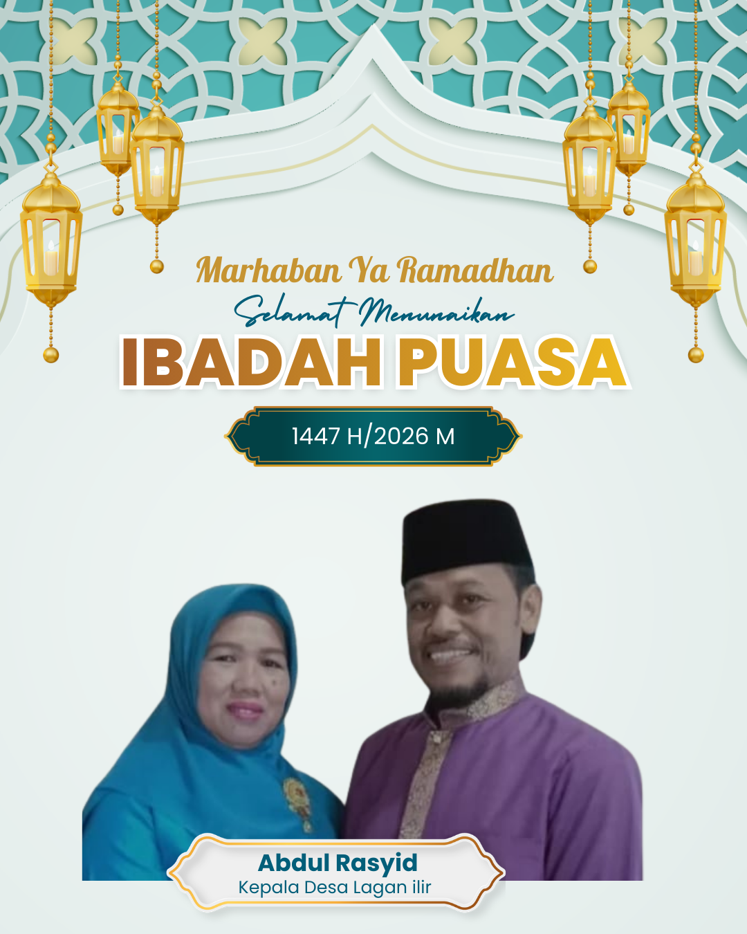 Kades Lagan Ilir Abdul Rasyid Ucapkan Selamat Menunaikan Ibadah Puasa 1447 H