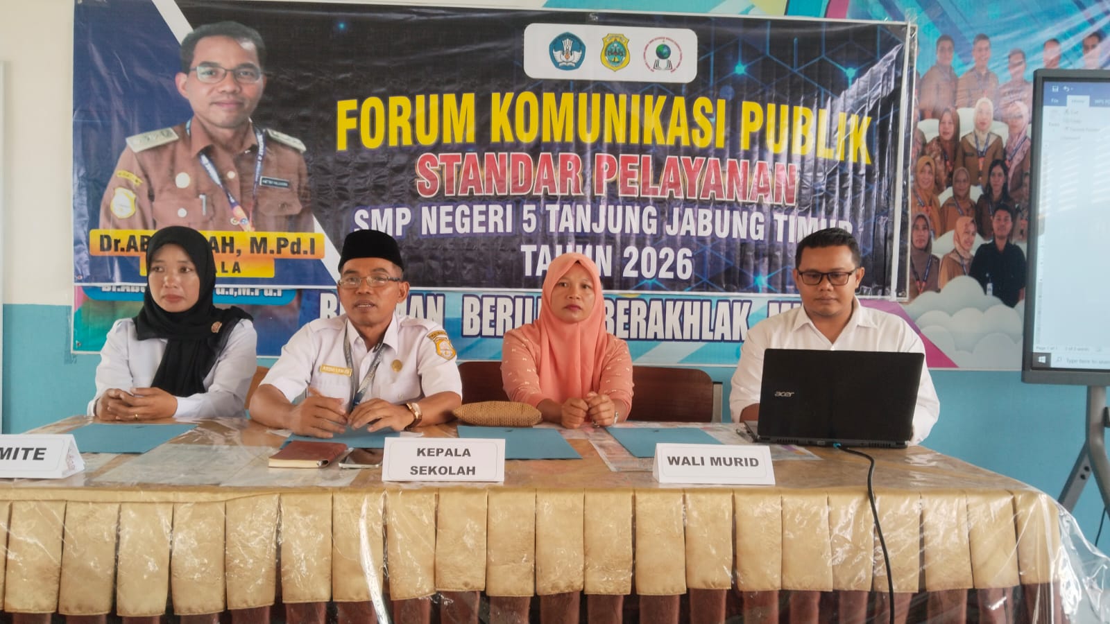 SMP Negeri 5 Tanjab Timur Gelar Forum Komunikasi Publik, Dorong Peningkatan Kualitas Pelayanan