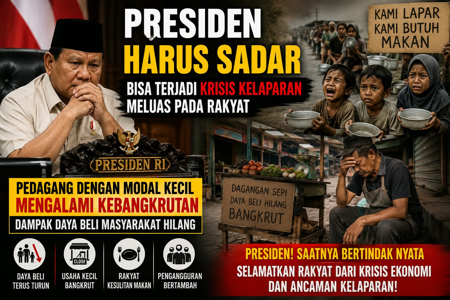 Prof. Dr. Sutan Nasomal: Presiden Harus Sadar, Daya Beli Melemah dan Pedagang Kecil di Ambang Kebangkrutan