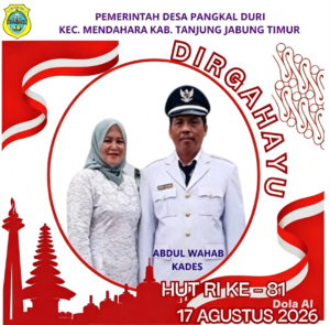 Dirgahayu RI ke-81 — Ucapan Abdul Wahab, Kepala Desa Pangkal Duri