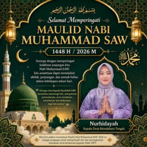 Kades Mendahara Tengah Nurhidayah Ucapkan Selamat Maulid Nabi Muhammad SAW 1448 H