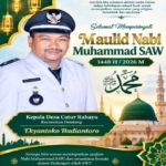 Kepala Desa Catur Rahayu Sampaikan Ucapan Maulid Nabi Muhammad SAW 1448 H
