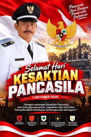 Kepala Desa Jati Mulyo Suyoto Ucapkan Selamat Hari Kesaktian Pancasila 2026