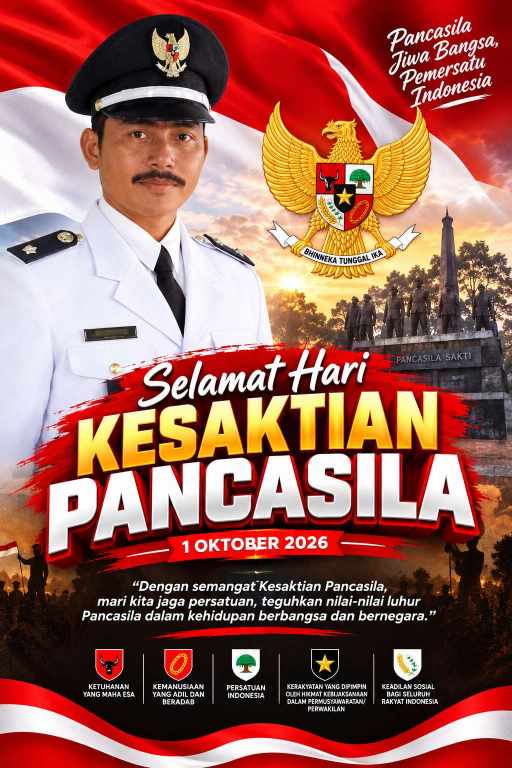 Kepala Desa Jati Mulyo Suyoto Ucapkan Selamat Hari Kesaktian Pancasila 2026